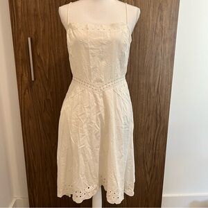 NWT Diane Von Furstenburg Eyelet White Dress